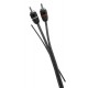 KABEL RCA SYGNAŁOWY 1XEKRAN+ STER 1M AUDIO UNO PHONOCAR 06011