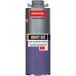 NOVOL PROFESSIONAL GRAVIT 650 1L CZARNY 91404 BARANEK ŚRODEK DO KONSERWACJI PODWOZIA MASA USZCZELNIAJĄCA 2W1