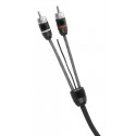 KABEL RCA 2xEKRAN STER 60cm AUDIO DUE PHONOCAR 06020