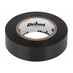 Taśma izolacyjna klejąca REBEL (0,13 mm x 19 mm x 10 yd) czarna