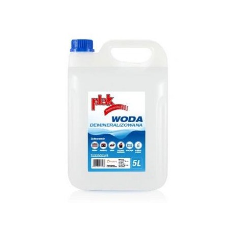 WODA DEMINERALIZOWANA / DESTYLOWANA PLAK 5L