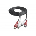 Kabel 2x wtyk - 2x gniazdo RCA 3m LX8077A 3M