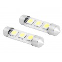 ŻARÓWKA LED 42mm 3x5050 12V barwa światła biała zimna LXSA32 KPL 2szt